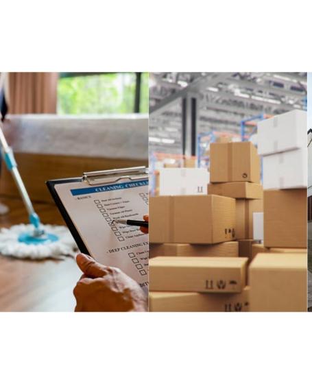 Suara Inserció: Serveis de neteja, de manteniment, de bugaderia i de distribució