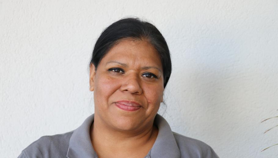 Dona treballadora de l'hotel Casa Marcial de Besalú