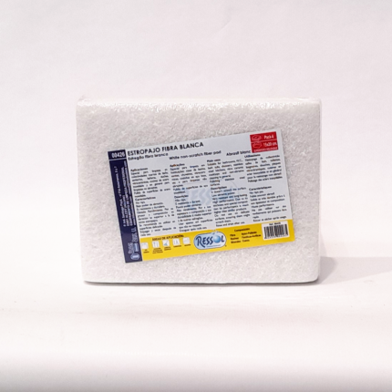 Estropajo Fibra Blanca 15x20 cm - 6 UNIDADES