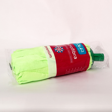 Fregona tiras microfibra verde Pla