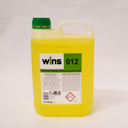 Detergente máquinas lavavajillas aguas duras Wins 012